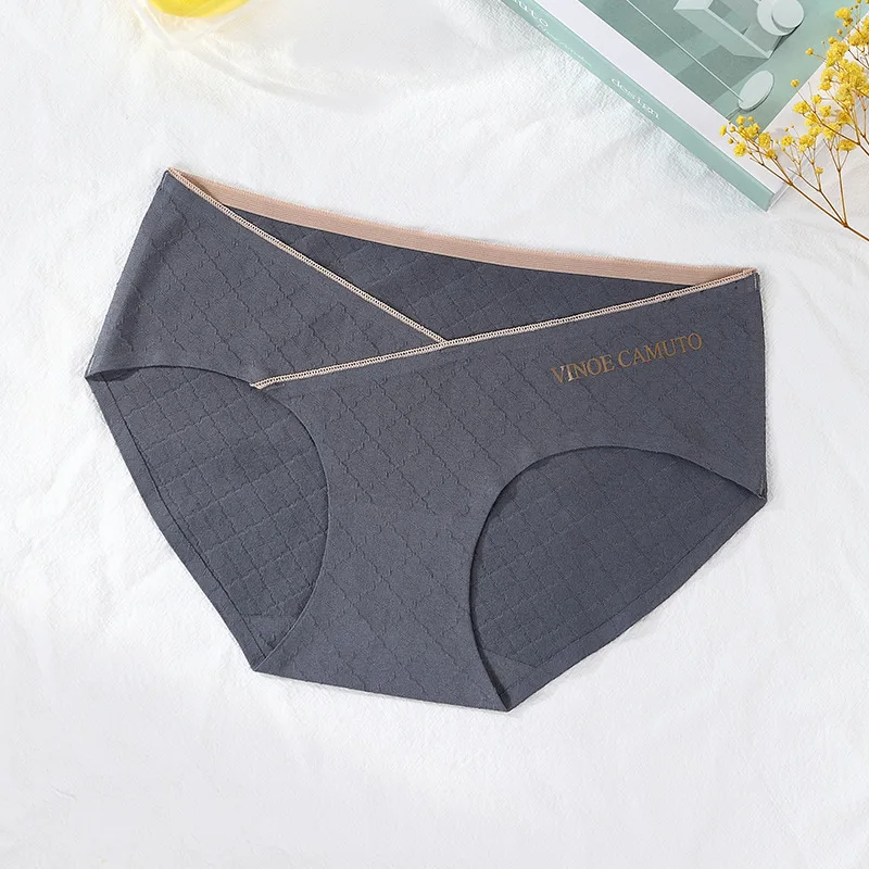 Оптовая продажа, индивидуальные трусики для беременных с низкой талией и перекрестными бретельками, нижнее белье хорошо сидит под грудью, без давления
