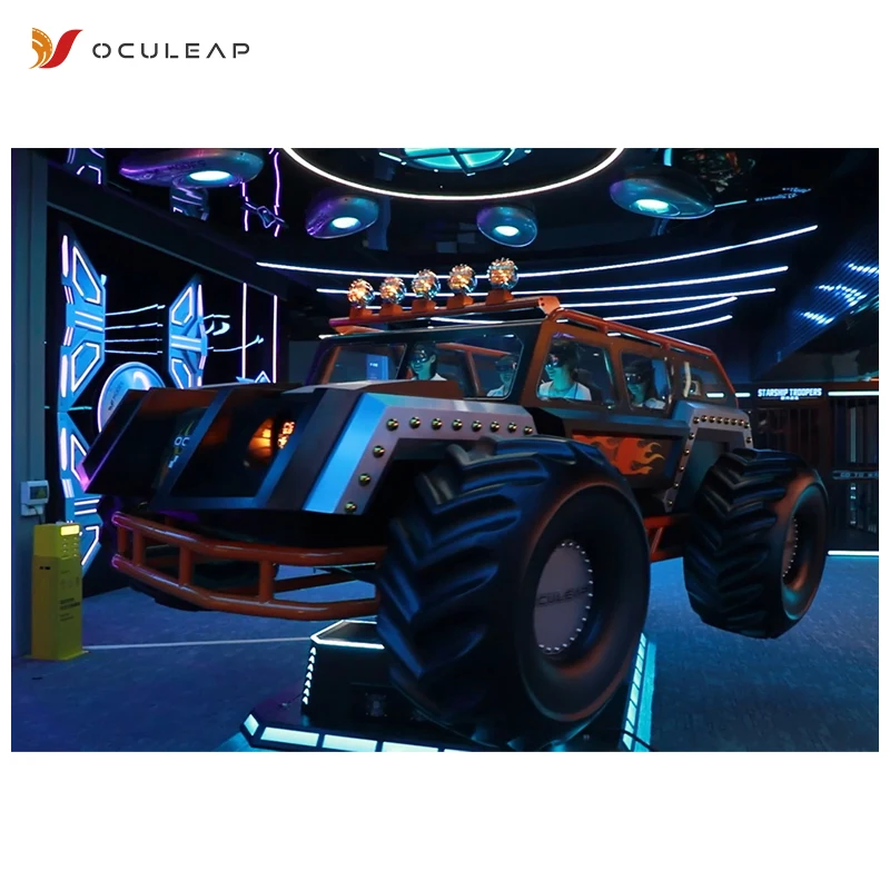 6-Person VR Racing Shooting Simulator 9D Off Road Vehicle Gaming Virtual Reality Dynamic VR Game Machine