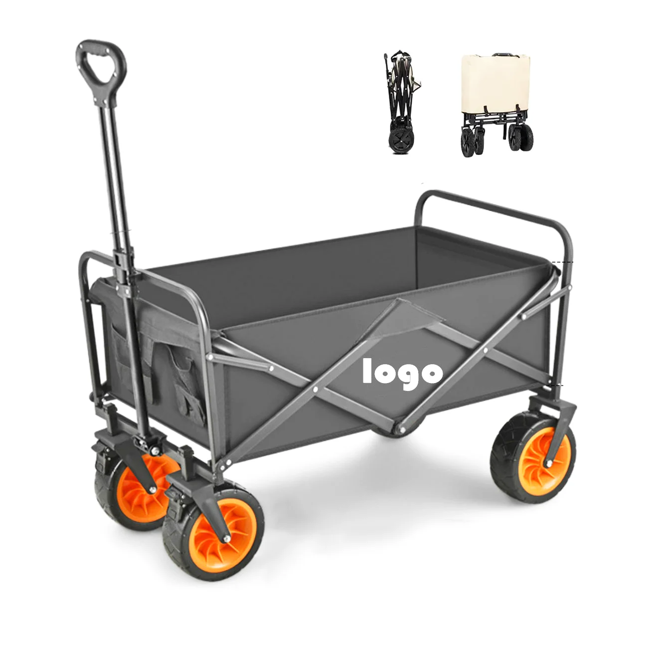 MU Outdoor Garden Beach Trolley Fishing Folding Camping Cart Wagon Portable Shopping Tour Hand Luggage Cart Trolleys