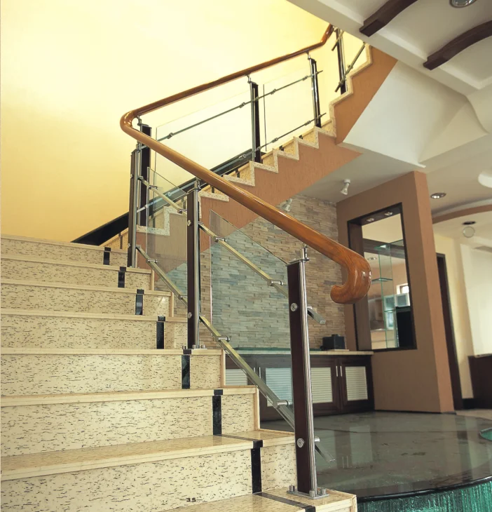 
brass staircase MP-3302E-3 outside staircase handrails 