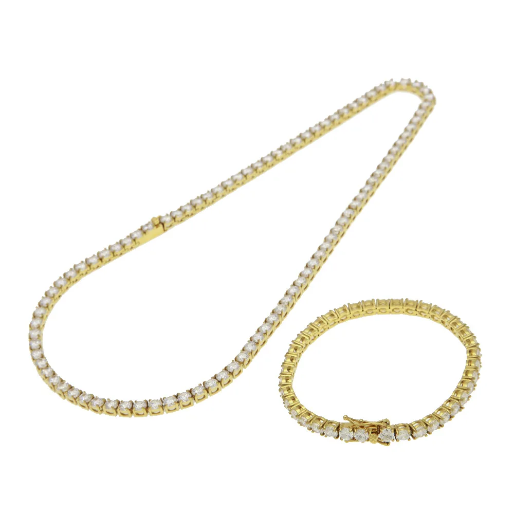 Wholesale Stainless Steel Hip Hop Jewelry 5mm Mens Women Cubic Zirconia Diamond Tennis chains Necklace Iced Out