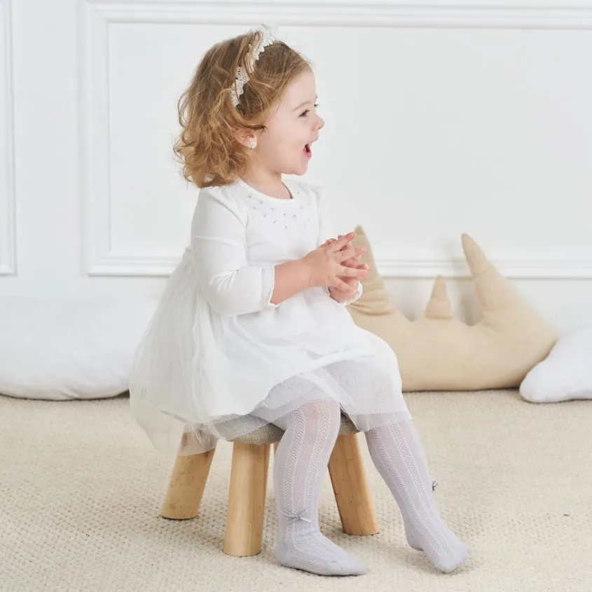 
Velsatis New Design Cute Multi Color Bow-knot Kids Winter Thick Cotton Baby Girl Pantyhose Kids Nylon Tights 