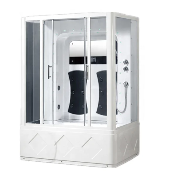 hot big and Luxurious Unique bathroom Large White Shower Rooms With Soaking Bath Tub For 2 Person