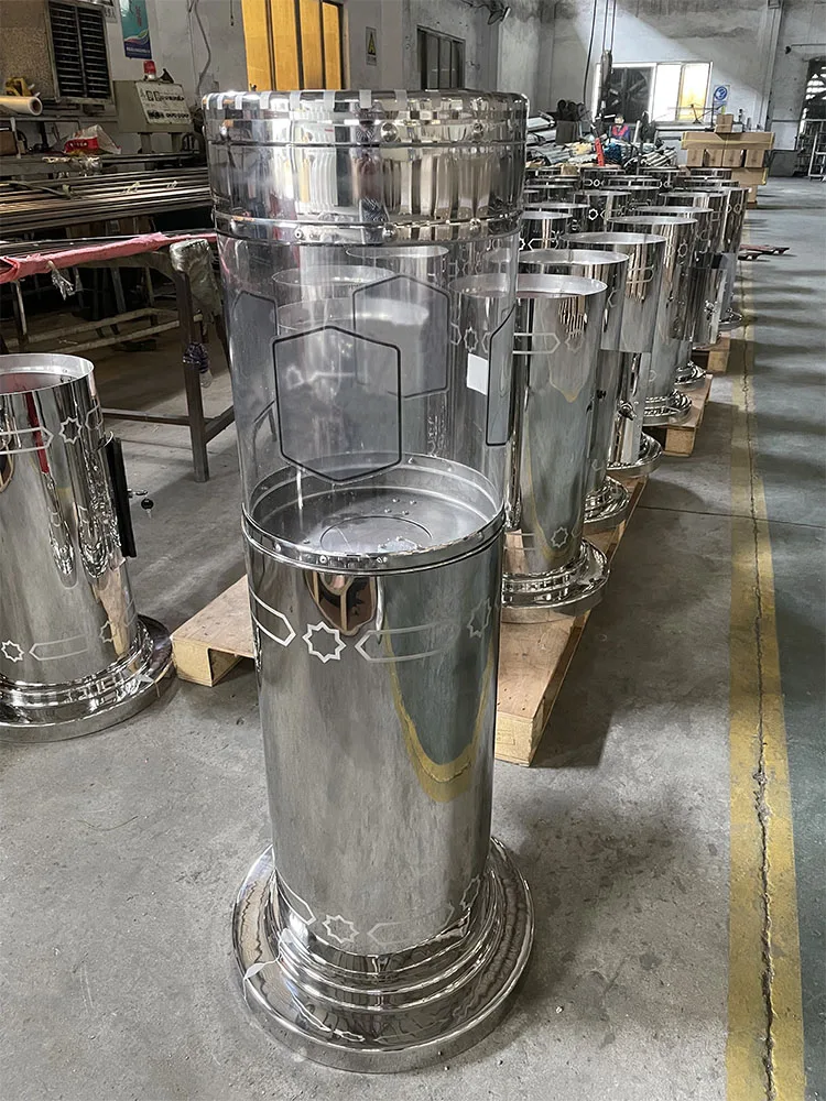Simple Design Tip Box Stainless Steel Suggestion Ballot Box Large Donation Box With Acrylic For Large Display Area