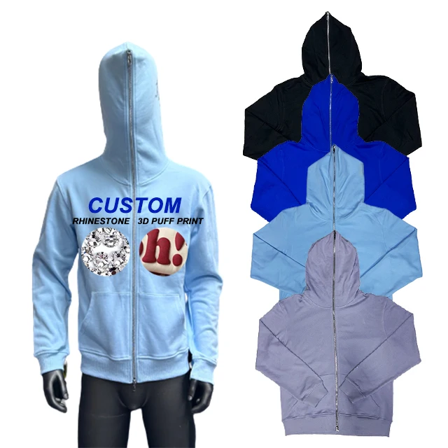 DCY Manufacturers For Customs Clothes Full Zip Up Hoodie Bulk,Custom Design Hoodie Manufacturer,Cropped Hoodie Men Manufacturer
