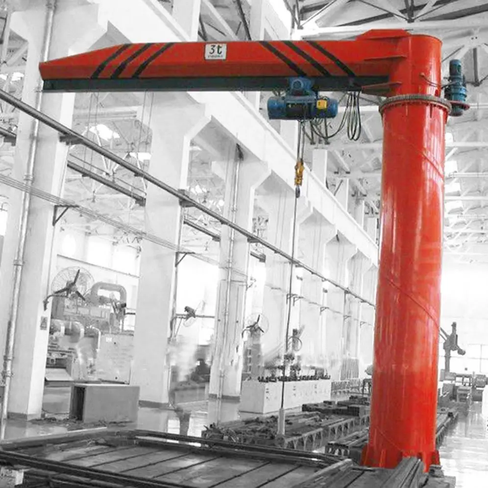 New Product Fixed-Column Style Slewing Jib Portal Crane 1Ton Dealer