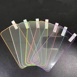 Night Light 9H Luminous Tempered Glass Screen Protector For iphone 14 Plus 13 Pro Max 12 Mini