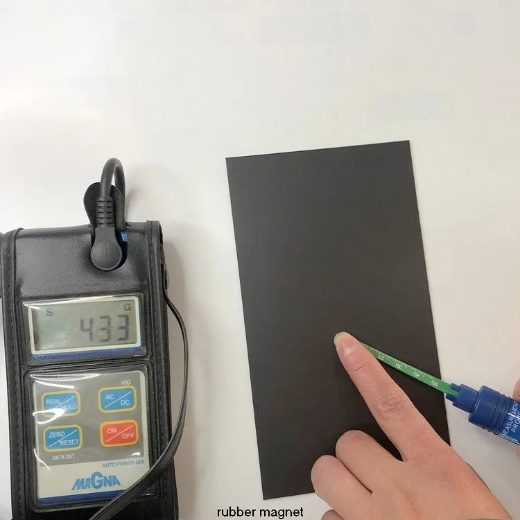 Strong rubber ndfeb magnet sheet with  adhesive magnetic strip with 3M or Nitto