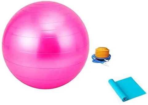 PVC Colorful Gym Yoga Ball Manufacturer 55cm 65cm 75cm High Quality Round Accept OEM CN;ANH Smooth/frosted Tcb-pvcyogaball Tehco