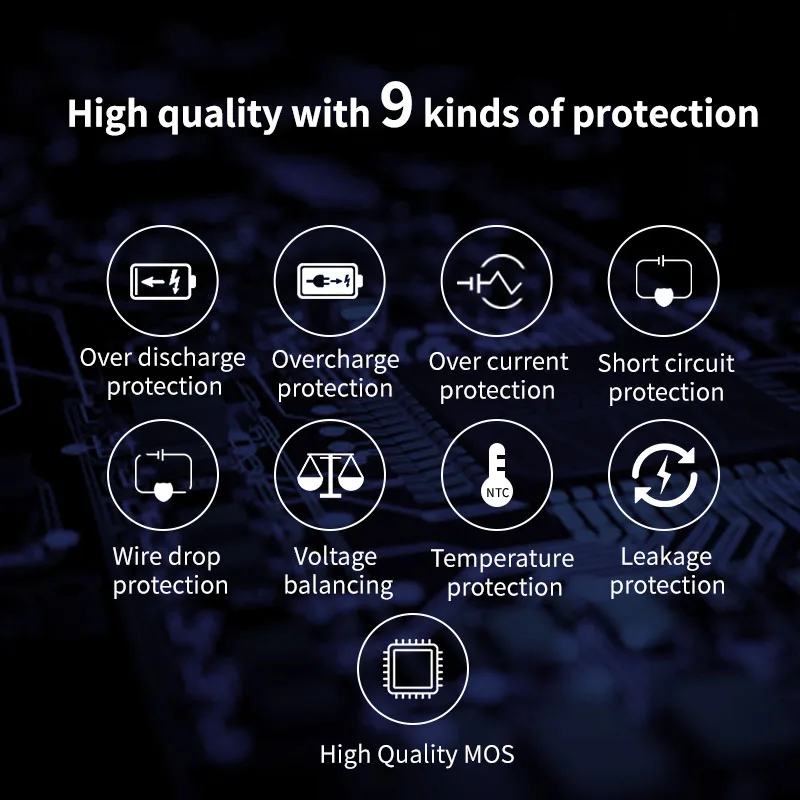 PWOD Новый Launch Li ion 14S 52V 40A Smart BMS для