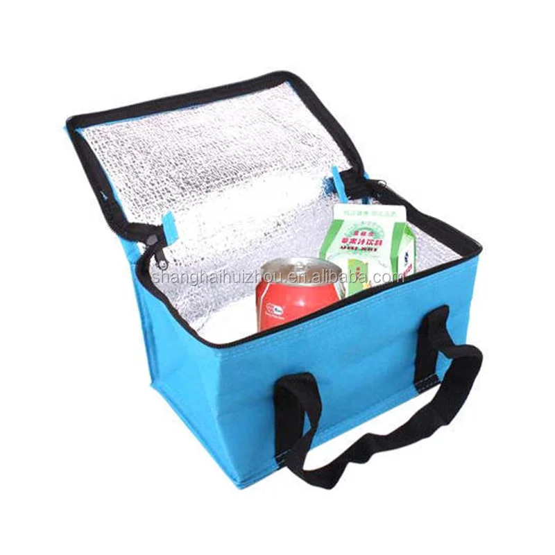 fresh vegetable meat delivery thermal insulation fabric for cooler bags 420D PVC large thermal lunch cooler insulated tote bag