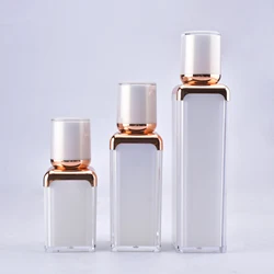 UU package emballage cosmetique flacons de luxe emballage acrylique tube carre blanc