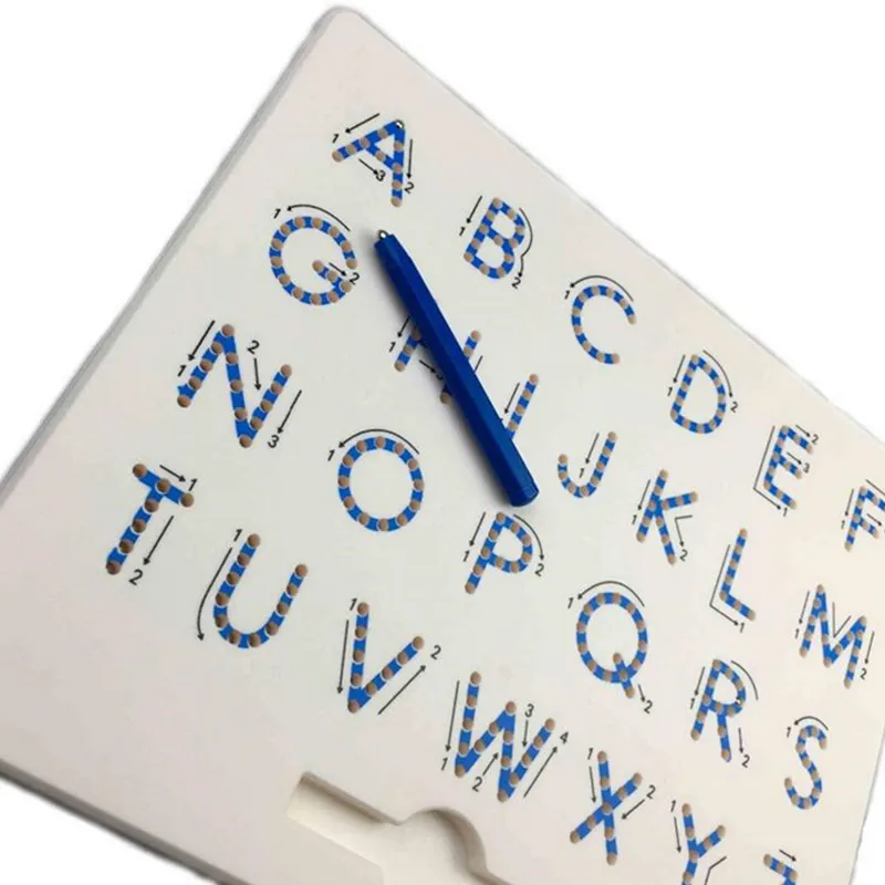 Magnetic Drawing Board Mag Pad Alphabet Erasable Doodle Writing Pad for Kids Upper Case