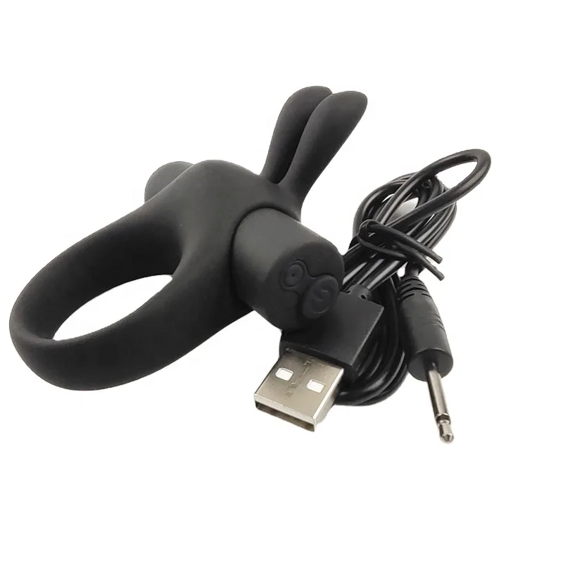 Erotic Silicone Vibrating Cock Ring Penis Ring Vibrator Ejaculation Delay Toy Sex Cock And Ball Ring For Man