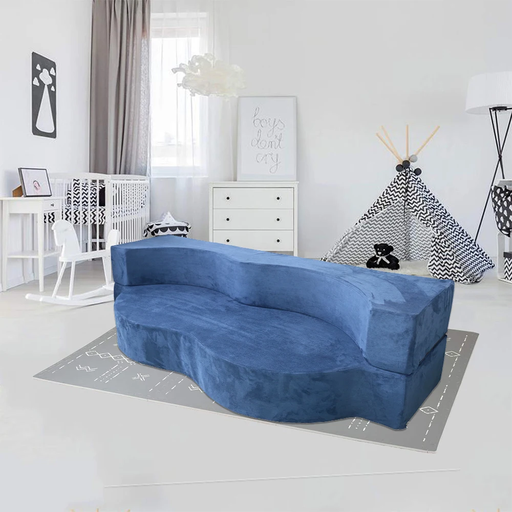 2021 Modern Life New Fashion Floor Sofa M Shape Splicing Sectional Sofa Set 2pcs Small Apartment Furniture DIY Simple Sofa Bed