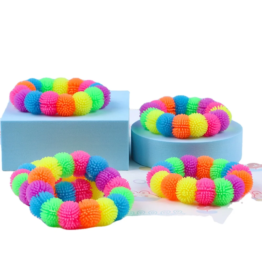 Toy Stress Relief Ball Plastic Anti-Stress Toy Bracelet Decompression Ball Kids Toys