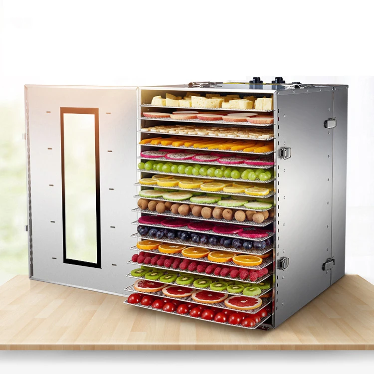 16 лотков Мини Промышленная сушилка для фруктов сушильная машина, фрукты и овощи обезвоживания сушильные машины