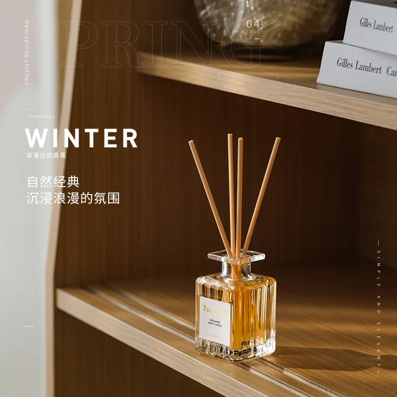 New Arrival 50ML Home Decor Perfume Fragrance Natural Essential Oil Reed Diffuser With Aroma Stick