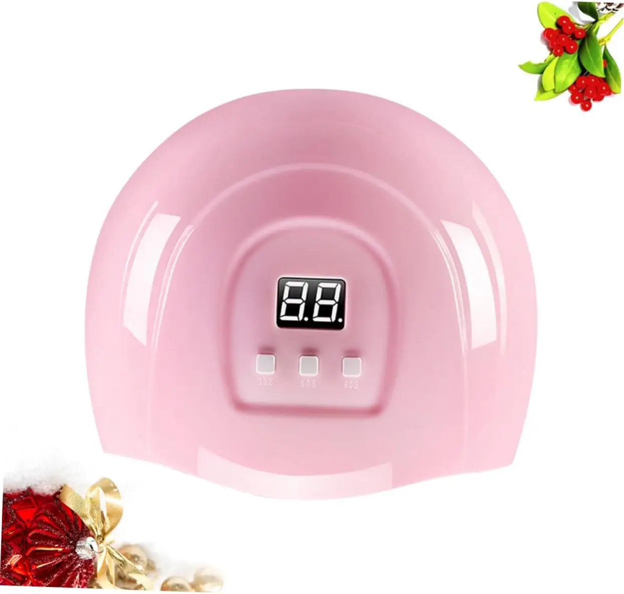 Pink LED Nail Dryer Lamp for Nail Polish Gel Polish Curing Electric Manicure Light Nail Art Dryer Light