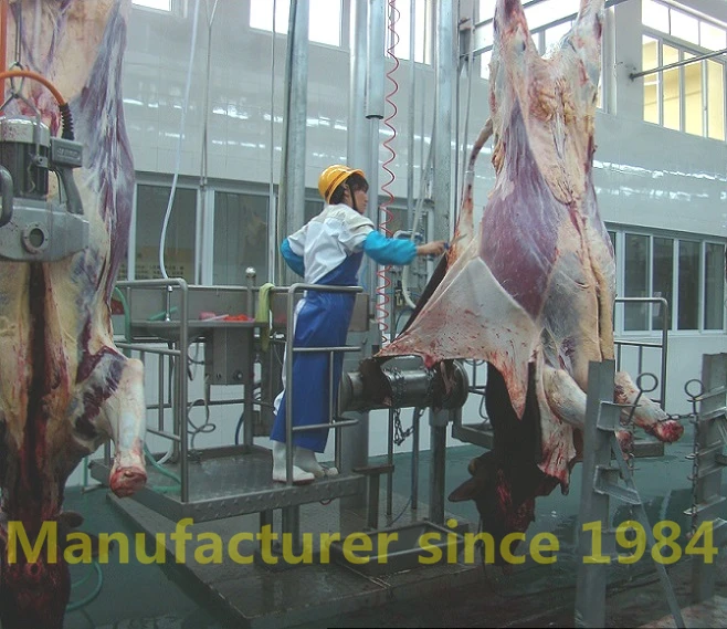 cattle slaughtering equipment mechanical livestock skinning machine for slaughterhouse