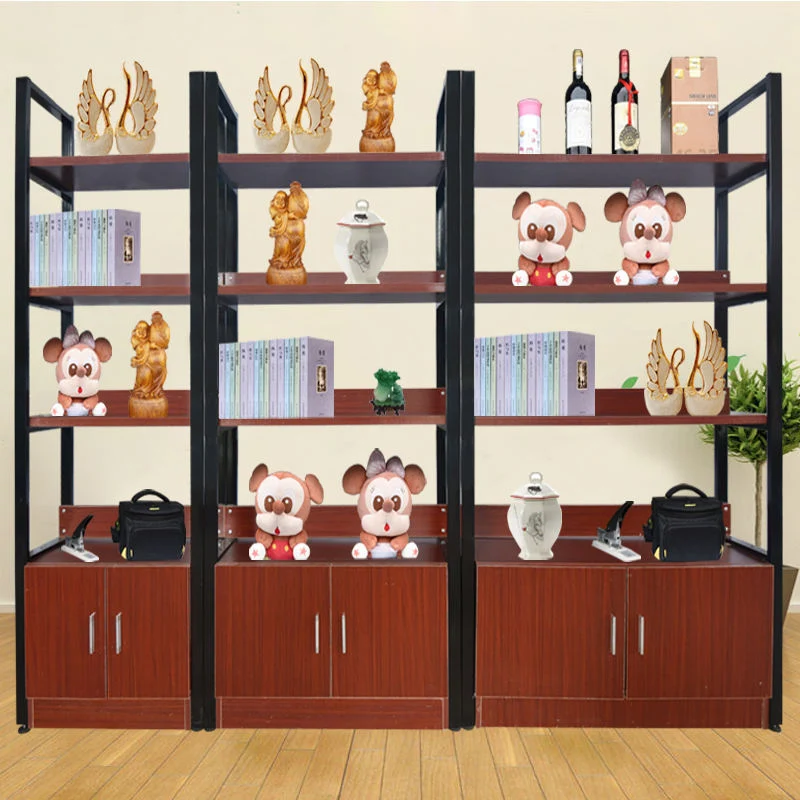 wholesale high quality Industrial Wall Mount Iron Pipe Shelf bookcase Open home Storage bookshelf cabinet