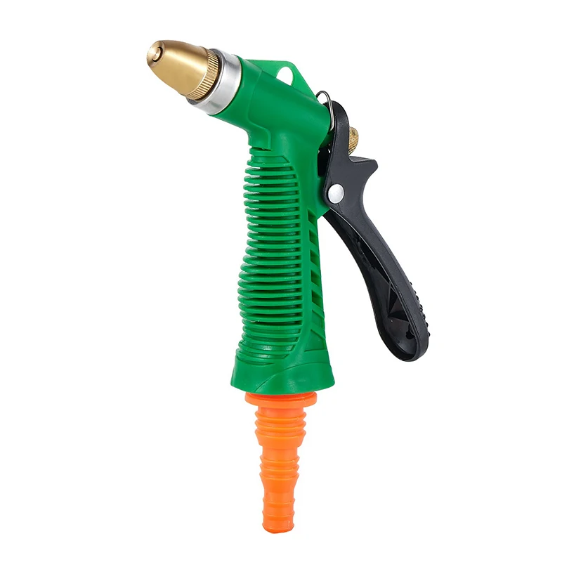 Adjustable Garden Hose Water Spray Nozzle With Brass Or Aluminum Alloy Nozzle