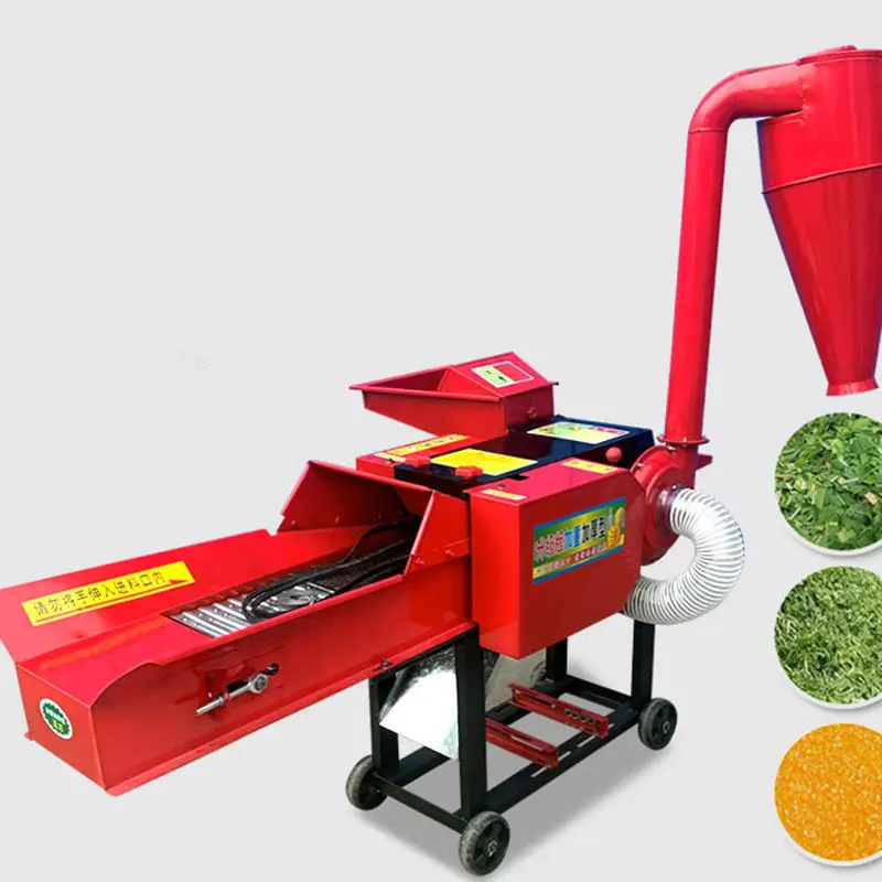 Electric Agriculture Chaff Cutter Chopper Machine For Hay Forage Grass Silage Feed