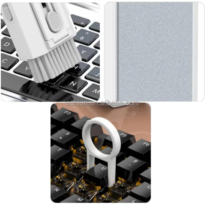 6 in 1 Cleaner kit -  Keyboard Cleaning Kit Laptop Cleaner with Brush Cleaner for Airpods headphone Tools QC3