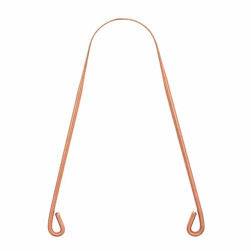 copper tongue scraper Reusable oral cleaning tool