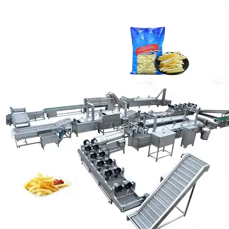 French Fries Machine Price Industrial Equipment In Burger King French Fries Chicken Conveyor Belt Continuous Deep Fryer Machine