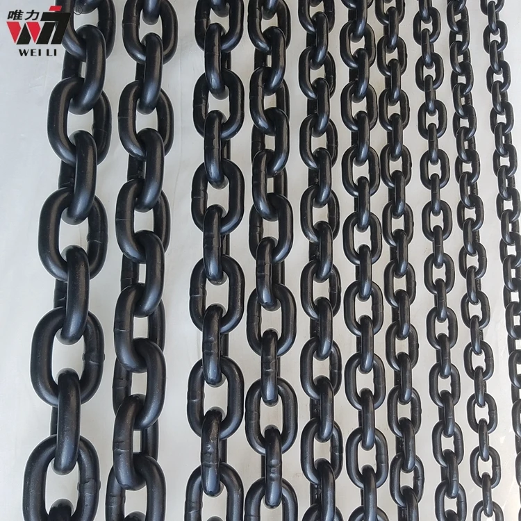 Construction material lifting equipment black lifting load chain g80 alloy steel