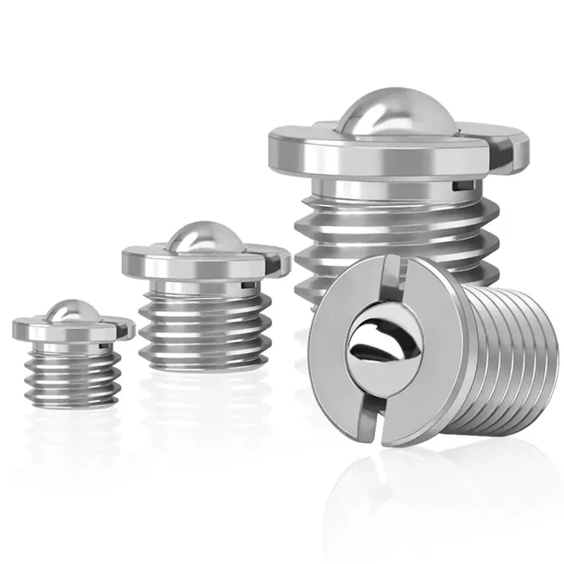 Positioning Beads Steel Ball Spring Loaded Plunger Set Wave bead Flange Type Spring Ball Plunger