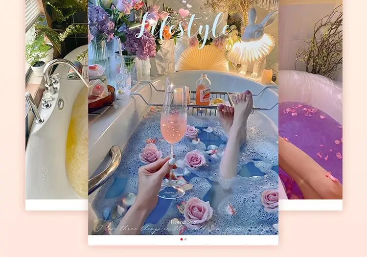 Hotel home bath salt bath bomb foam rich taste good smell soothing body and mind 12 upscale Christmas gifts in 1 box