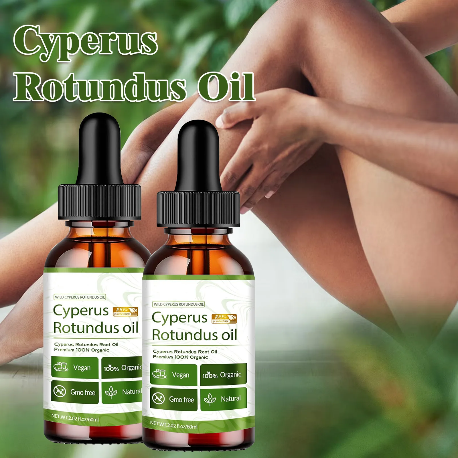 Private Label Natural Non-irritating Gentle and Smooth Cyperus Rotundus Oil for Hair Removal treatment Body Massage Oil