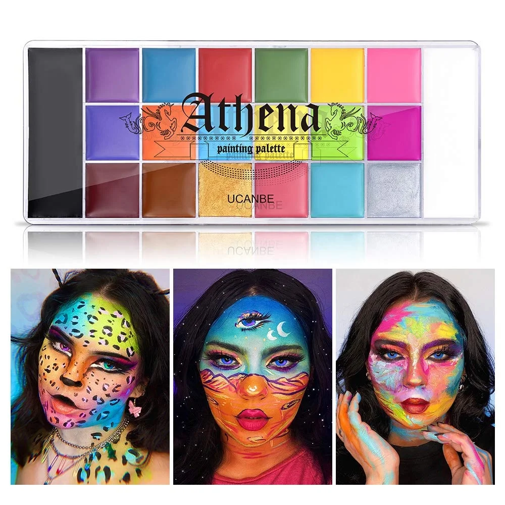 Hot-selling Professional Flash Non-toxic Safety Tattoo Halloween FX Party Artist Makeup Painting Set
