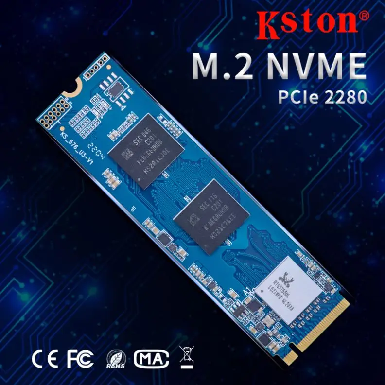 Kston Custom M.2 NVME SSD M2 2 ТБ с трехлетней