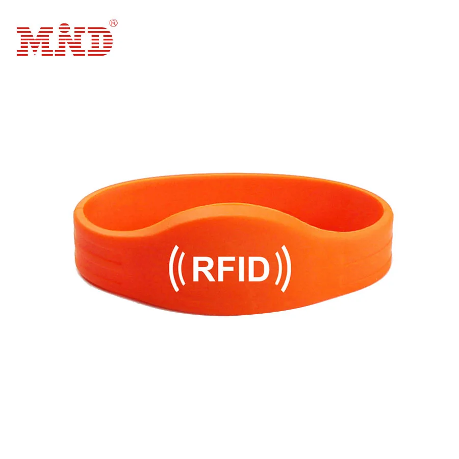 Stock nfc silicone sports wristbands rfid silicone rubber bracelets