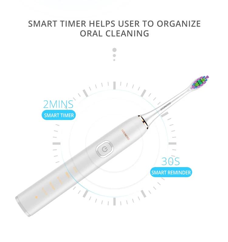 Baolijie Wholesale Bulk Souple Adulte Rechargeable Sonica Electric Rechargeable Toothbrush