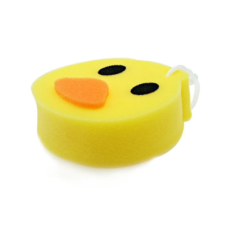 Губка в форме желтой утки для ванной комнаты