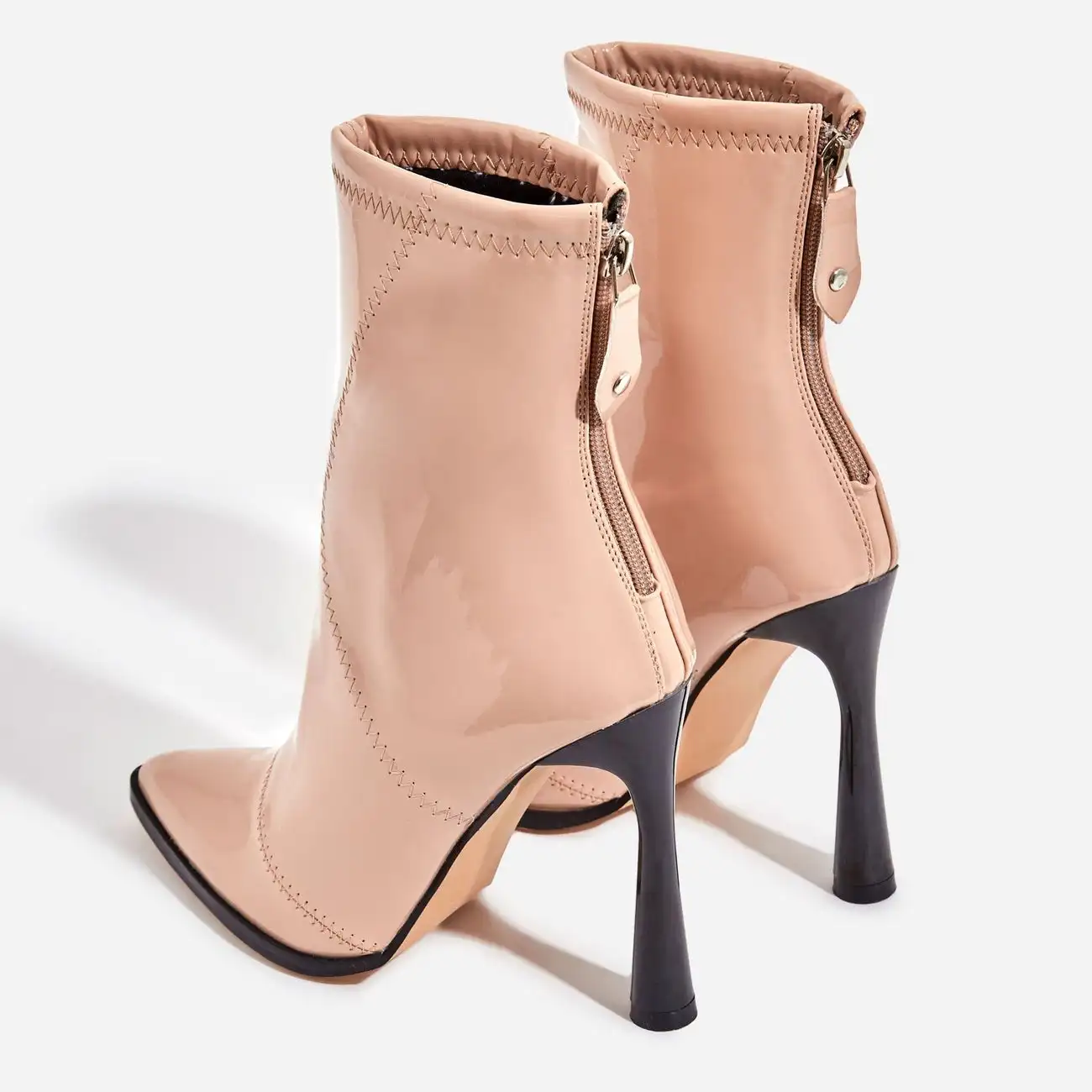 
2019 Women Ankle Boots High Heel Ladies Heel Boots Shoes Knit Sock Boots 