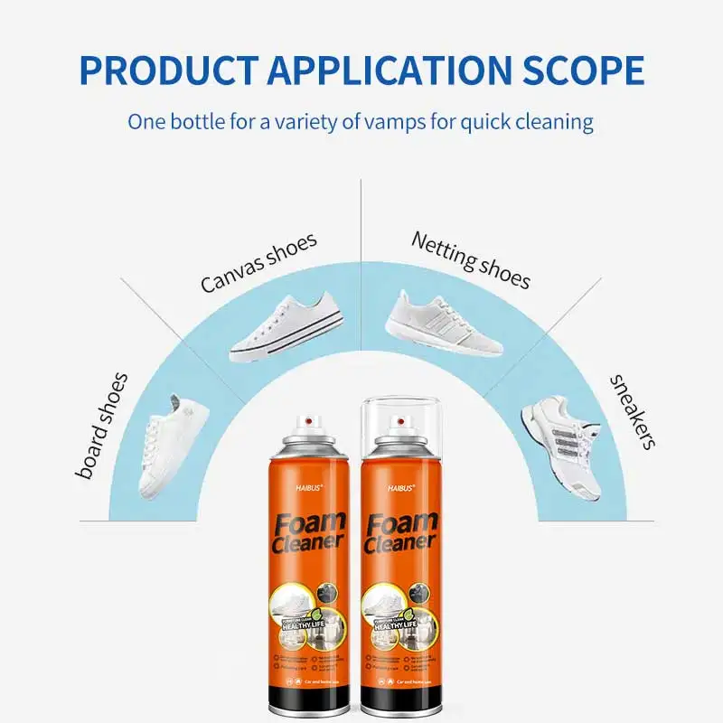 Hot Selling Waterless Wash Stain Removal Whitening Renewal Foam Shoe Cleaner