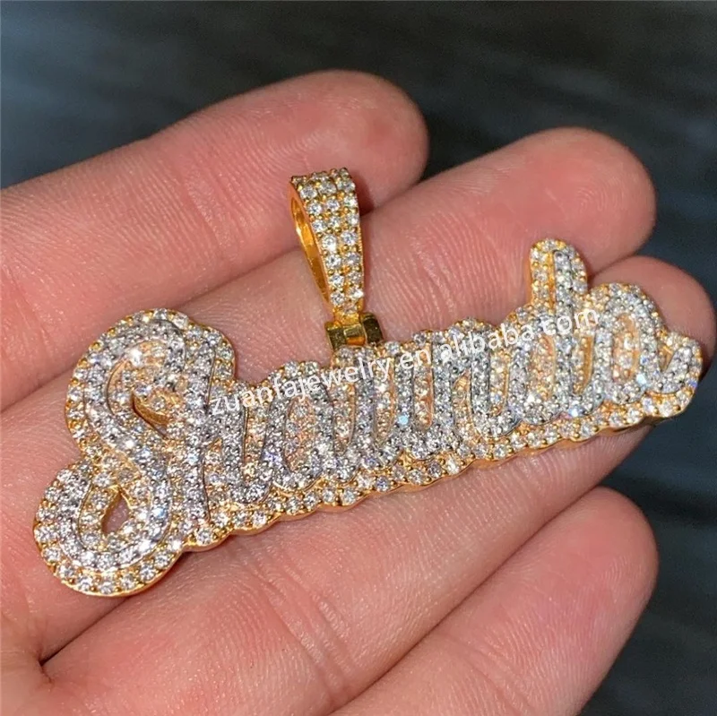 Luxury Jewelry Pendant Custom Initial Font Style Pendant Men Hip Hop Jewelry For Amazon/ebay/wish Online Store For Wholesale