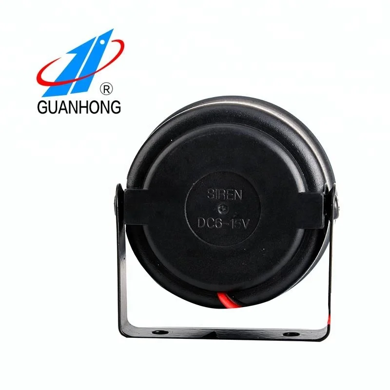 DC 6-15V/24V Piezo siren car alarm 105dB 6tone