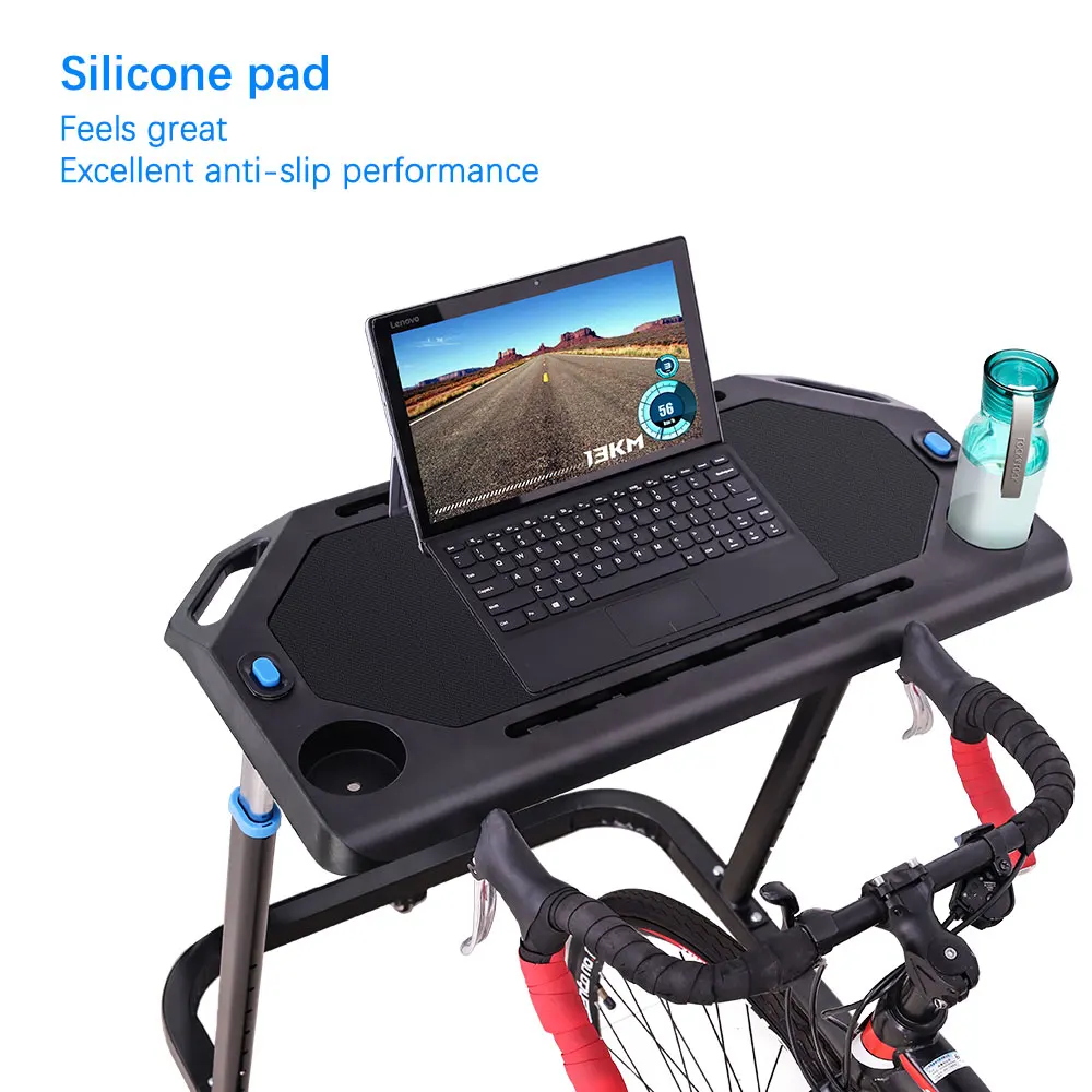 Hright Portable Wholesale cycling laptop table bike trainer desk for ipad/PC
