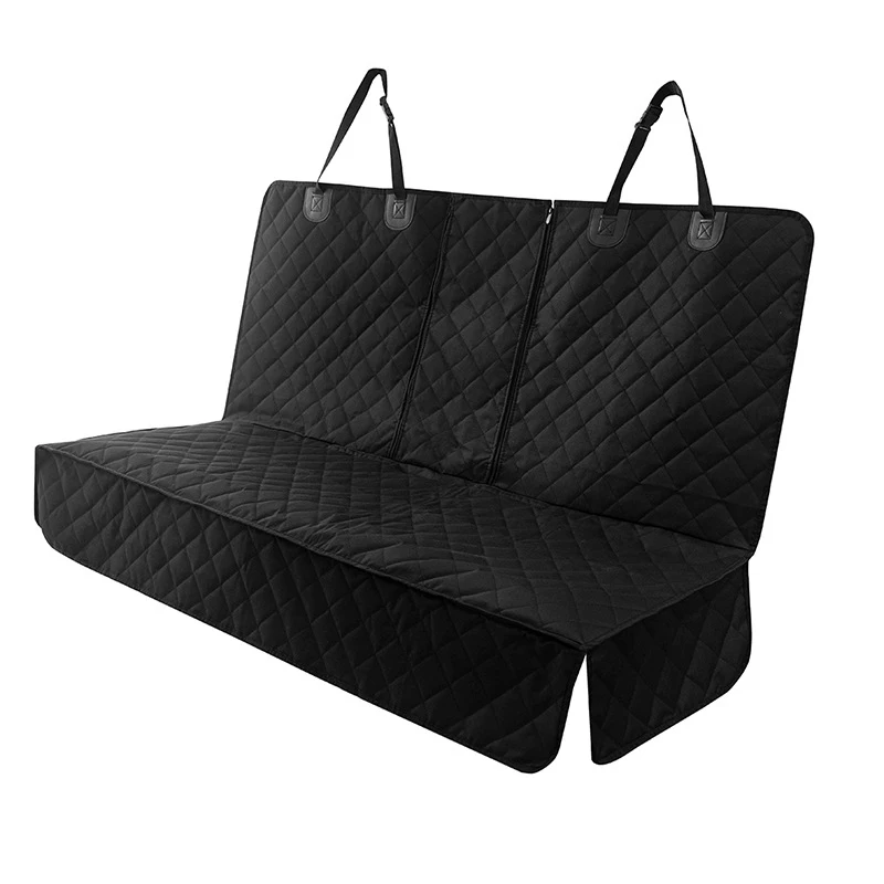 Luxury Dog Car Seat Cover 600D Heavy Durable Pets Hammock Back Seat Waterproof Scratch Proof Dog Hammock for Car with Side Flap