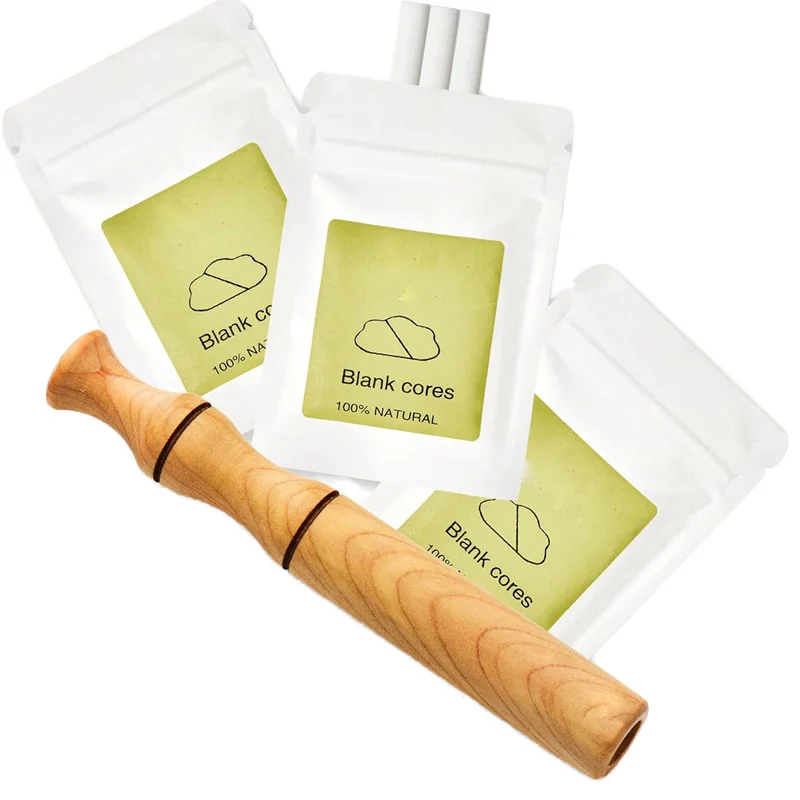 Nasal Aromatherapy Essential Oil Inhaler, Quit Smoking Inhaler Jewelry Stick, Wooden Personal Diffuser Pendant for Essential Oil