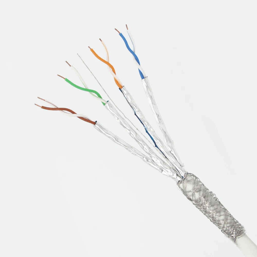 1000ft Fluke Tested in-Wall CMR U/L Bare Copper Solid 22AWG Conductor  Ethernet Wire CAT7 S/FTP Cable