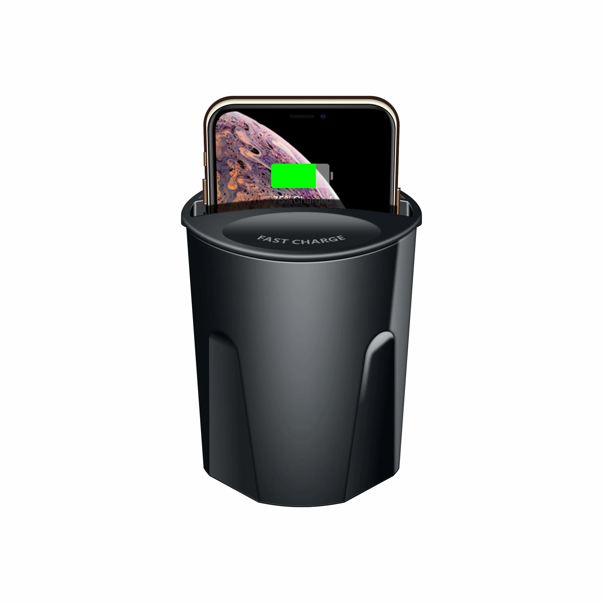 
X9 10W Car Wireless Charger Cup Qi Wireless Chargting Stand Holder For iPhone 12 XS Fast Wireless Chargting 