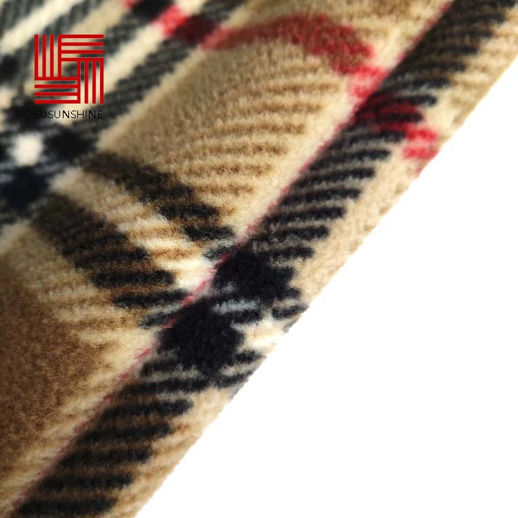 
Alibaba china supplier jacquard soft textile fabric polar fleece for garment 