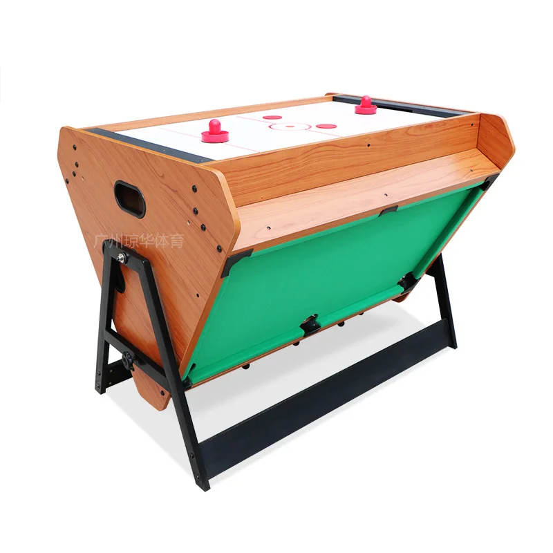 Hot Sale Entertainment Sports Rotatable Table Triangle Shape Air Hockey Soccer Football Billiard Pool 3 IN 1 Multi Game Table